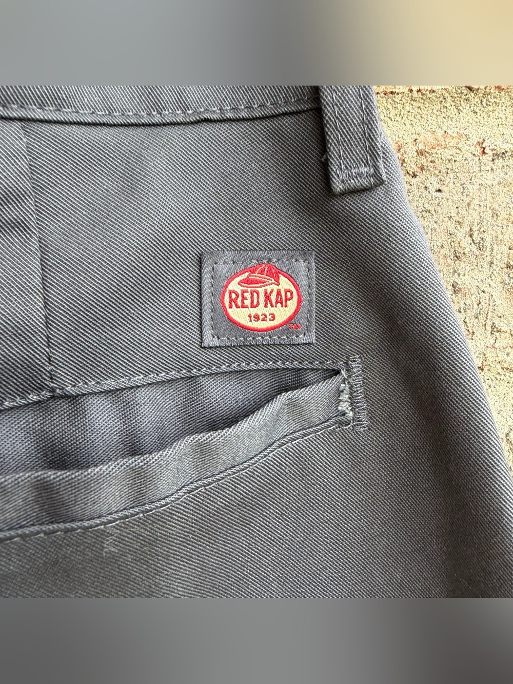 🍒💣 Red Kap grey work style shorts - Picture 6 of 8
